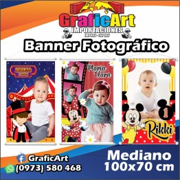 Banner Fotográfico Mediano 100x70 cm